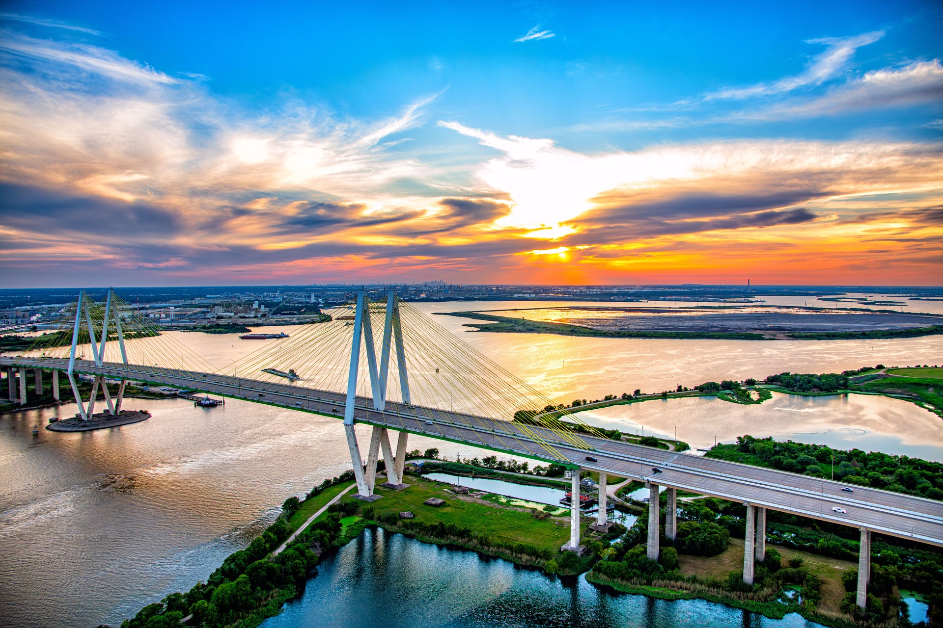 Bridge Spanning the Houston Ship Channel
